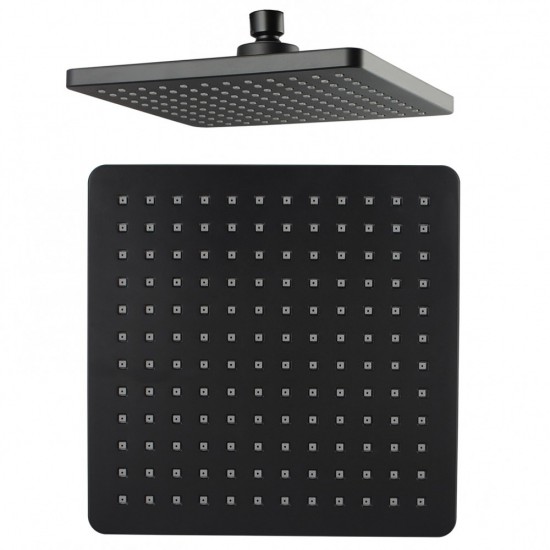 200mm 8'' ABS Square Black Rainfall Shower Head